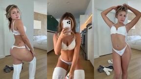 piper rockelle gets naughty in white lace lingerie porn video