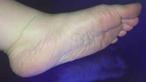 BOTTOM SOLES LEFT FOOT BLUE MIRROR