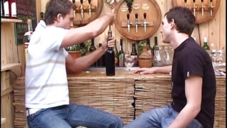 Bareback hamrende for europæisk hingst Tom Novy med piksugning, håndjob og rodet sæd