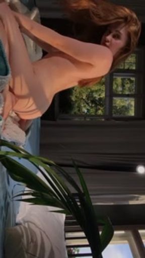 Jia Lissa getting horny before the scene (Backstage)