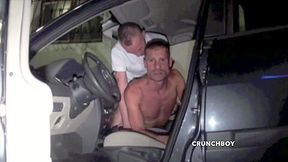 Amazing Risky Exhib In The Car On The Street - ExhibBoys