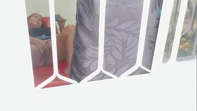 OMG I caught my friend'_s stepmom masturbating!! This mature woman masturbates with the street window open and I see her wet pussy having several orgasms, I didn'_t stop me and I talked