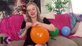 balloon inflate to pop