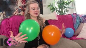 balloon inflate to pop