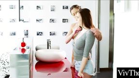 ”Lesbian with huge boobs gets her butt finger ravaged”