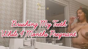 Brushing My Teeth While 4 Months Pregnant 1080