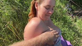 I met a neighbor at the lake and invited her to make a video for the Internet