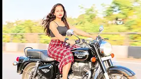 My stepcousin comes over on her bike for some intense sex.