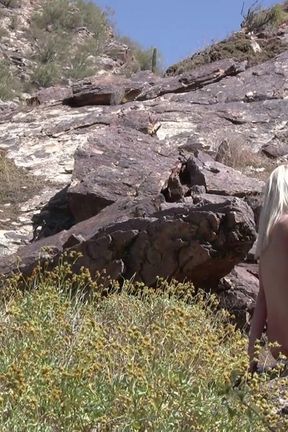 Kristina Wood BTS photoshoot outdoor