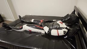 Rubber biker drone self-pleasure