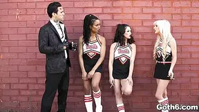 Goth Cheerleaders Got Fucked In A Foursome