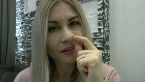 Your nose is the perfect shape for nosepicking WMV HD 720p