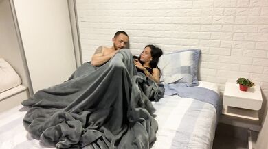 The cuckolded wife shared her bed with her friend after the party