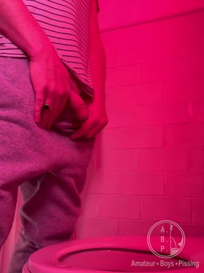 Amateur Sports Boy Caught Peeing
