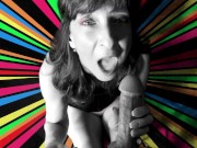 Sexy Granny Groovy Blowjob Shows Cum Swallows