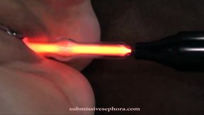 Master D delivers electro punishment to BBW Loni