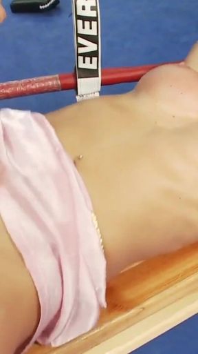 Busty brunette Francesca Felucci gets fucked in the ring after training