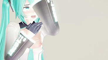 Hatsune Miku Undress Dance Hentai Vocaloid Mmd 3D Clear Blue Hair
