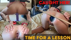 Caught her STEALINGNow she's MY SEX SLAVE until Paid off Ruining her poor bottom-hole!