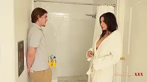 Hung Spies Her In The Shower