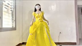 Princess Belle belly stuffs 36 inch balloons LOONERKITTYROLL