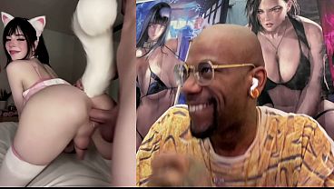 Thicc Fat Ass Transgender Gamer Girl Oozing Butt Juice Gets Anal Fucked From Behind, AI Generated