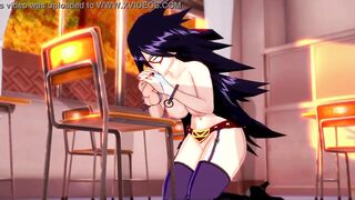 My Hero Academia: Big Tit Professor Ms Midnight Fucks inside classroom