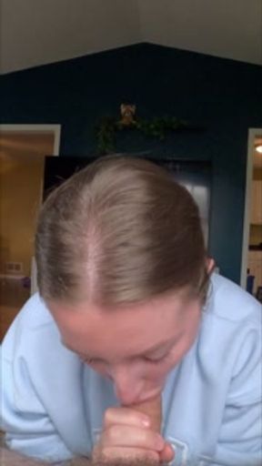 sensual blowjob and swallow