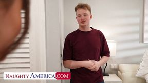 Selina Bentz plays with her wet pussy before taking dick from friend's brother