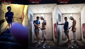 English Lad Chokes Aussie Twink Gushing Cum Under Hyde Park Roundabout