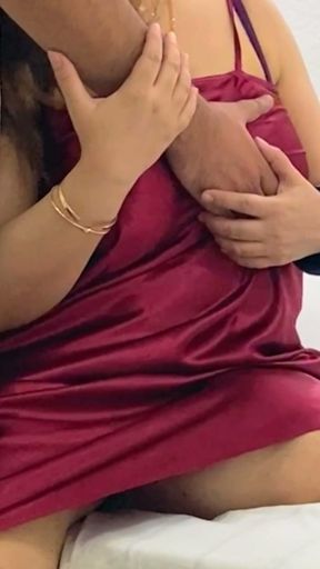 I Grabbed My Hot Stepsister Tits While She Was Getting Ready For Her Husband To Fuck Her   Clip 1