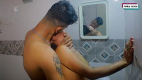 Hot Beautiful Couple Having Romantic Shower Sex
