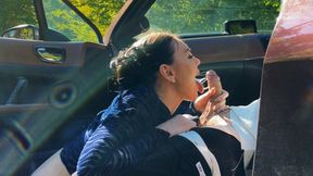 Backseat delight with the first girl in the car