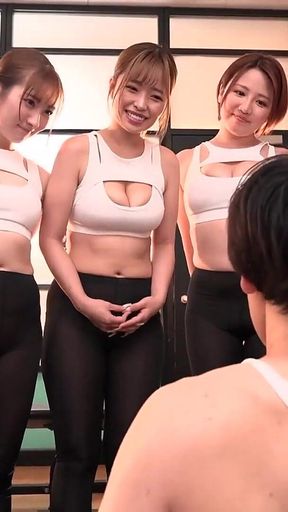 Then Got Completely Drained of Semen by Naughty, Big-assed Trainers Extreme Training!. Part.2