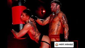 Massive Inked Hunk Penetrates Smaller Cute Jocks Assho