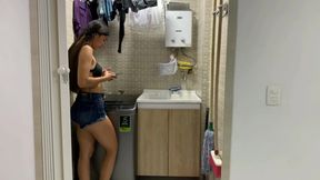 Appliance repairman technician gives me a delicious fuck in exchange for his work