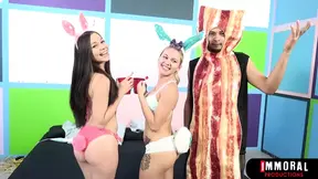 Marsha May's Bunny Ears Flop As Easter Cock Rips Her Dripping Cunt In Orgy