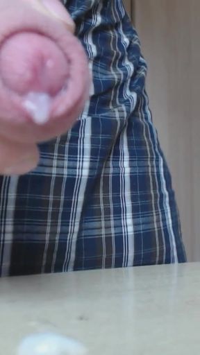 Epic moment from "Chasing the cock through the juicer - jerking until I cum"