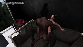 3d bbc stud and slutty demonic woman