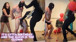 Lytta Birthday Game - 3 Mean Girls Turn His Balls Into Their Playground - Mia and Frenique - BALLBUSTING - FEMALE DOMINATION - FOOT DOMINATION - FEMDOM - CBT - HUMILIATION - BOOTS - KICK - SPH - copy