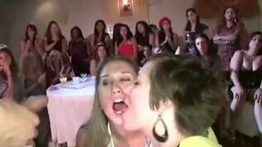 Bachelorette party got out of control and we suck stripper's cock