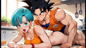 Dragon Ball Z Goku & Horny Bulma Having Sex! Anime Hentai Moaning