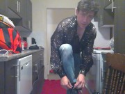 Maolo & A College Buddy's Halloween Gag Turns into Wild Sex!