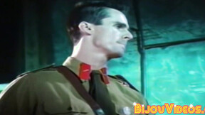 Beefy homo spy dicked passionately in enemy territory