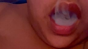 Smoking with my belly out