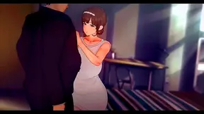 Caught By My GF's Sex Ed Teacher for His Huge Boner - Busty Anime Adventure!