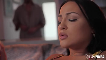 Exotic all natural big tits Mila Monet masturbates with a hitachi until Charles Dera is ready to lick her shaved pussy and pound her until she is fully satisfied