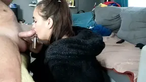 Blowjob beauty wakens up to intense oral&#x1F61C; sex and explosive cum-shot