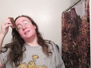 Hair Journal: Combing Lengthy Bushy Strawberry Golden-haired Hair - Week 10 (ASMR)