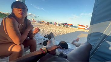Nude Beach Outdoor BJ